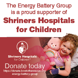 The Energy Battery Group is a proud supporter of Shriners Hospitals for Children